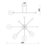 Escada 695/4P E14*40W Chrome — изображение 6