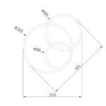 Escada 10213/2 LED*33+23W White/Black — изображение 5