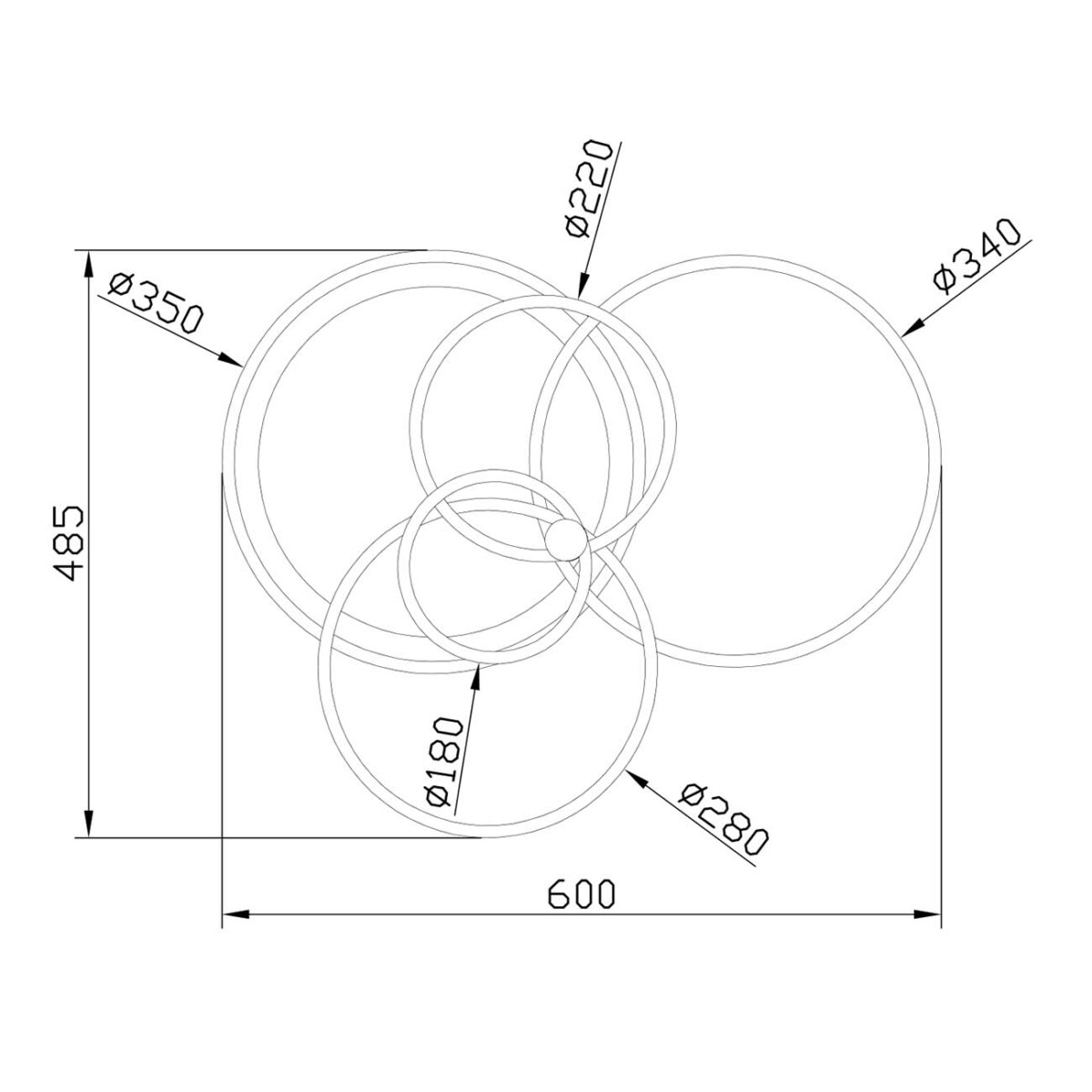 Escada 10213/4 LED*84+24W White/Black — изображение 5