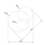 Escada 10213/2 LED*33+23W Chrome/Gold — изображение 3