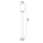 Escada 30003G/02 E27*40W IP44 Dark grey — изображение 3