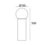 Escada 30001G/01 E27*20W IP44 Dark grey — изображение 3