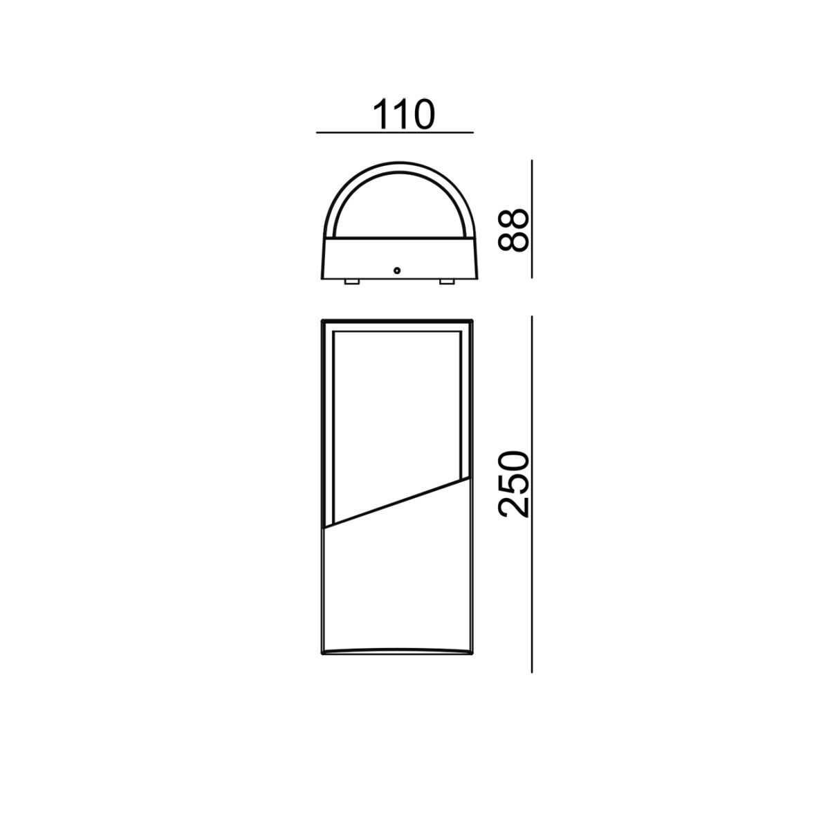 Escada 30004W/01 E27*40W IP44 Dark grey — изображение 3