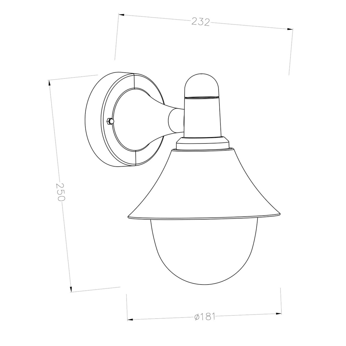 Escada 30009W/01 E27*60W IP44 Black — изображение 3