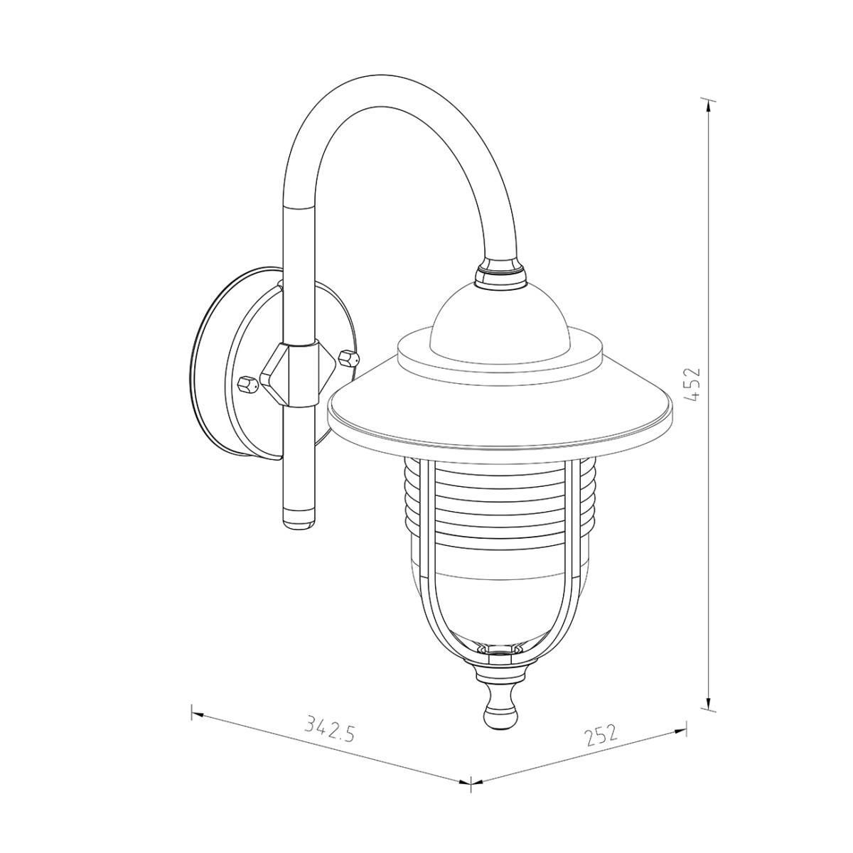 Escada 30010W/01 E27*100W IP44 Black — изображение 4
