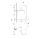 Escada 582/1A E14*40W Black/Brass/Wood — изображение 7