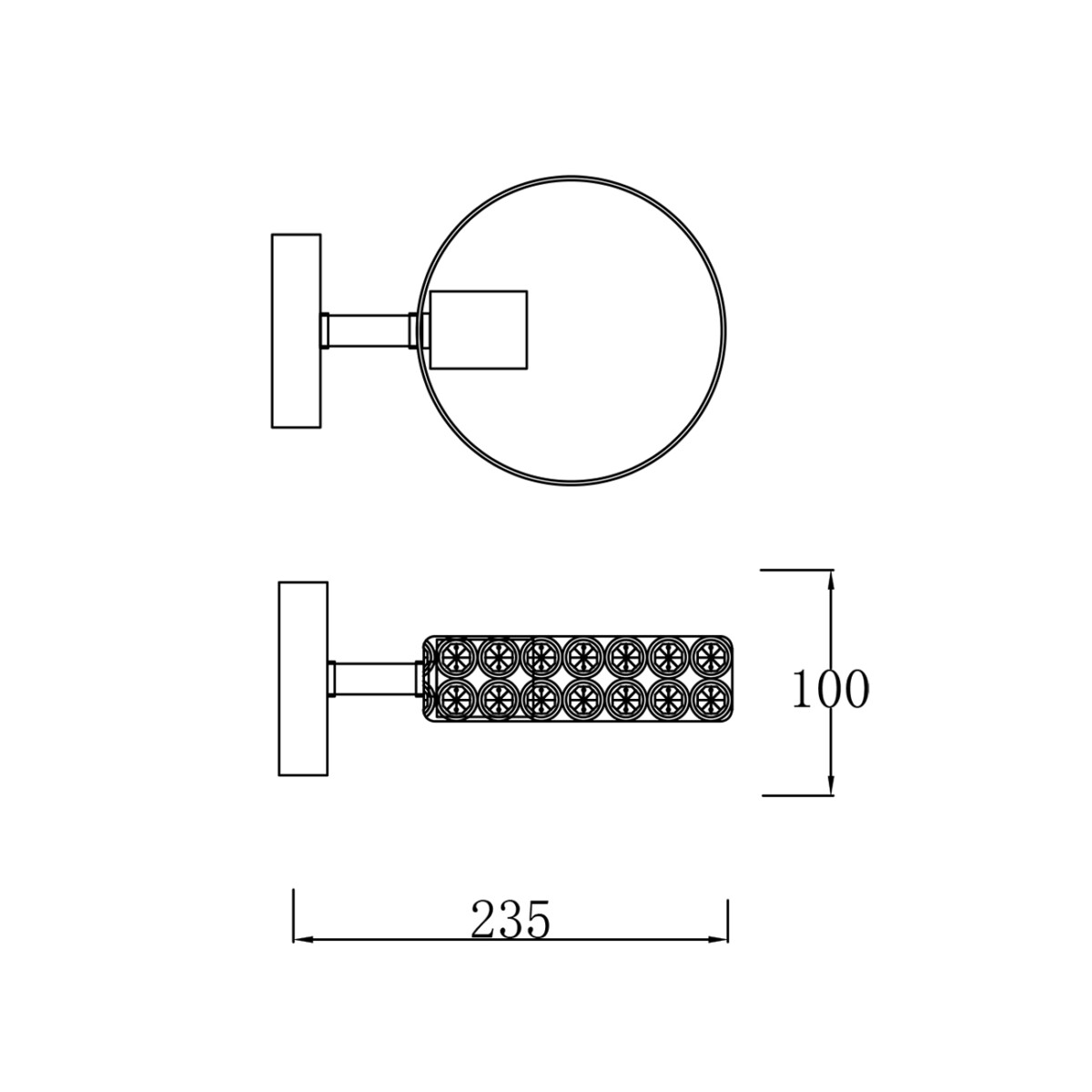 Escada 679/1A E27*60W Black/Wood — изображение 5
