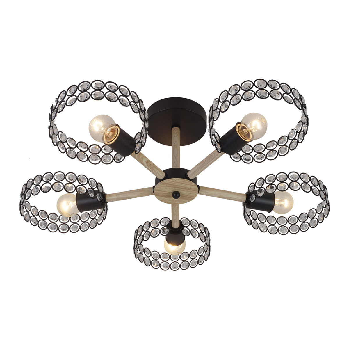 Escada 679/5P E27*60W Black/Wood — изображение 1