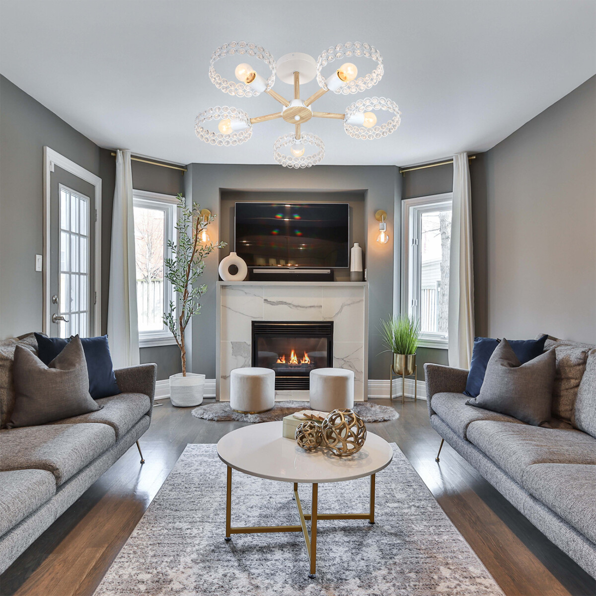 Escada 679/5P E27*60W White/Wood — изображение 5