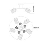 Escada 1113/5PL E27*40W Chrome — изображение 5