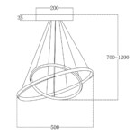 Escada 10228/2 LED*68W Black — изображение 4