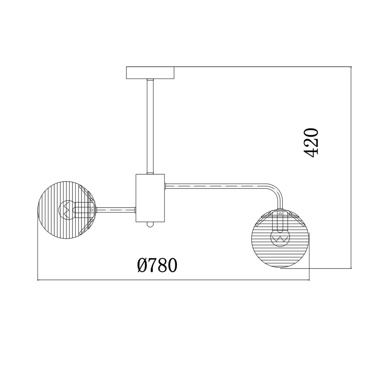 Escada 646/8P E27*60W Black — изображение 4