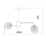 Escada 646/8P E27*60W Black — изображение 4