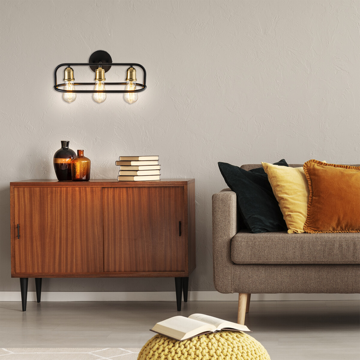 Escada 659/3P E27*40W Black/Brass — изображение 5