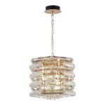 utsenka-SL6137.203.04 Светильник подвесной ST-Luce медь/прозрачный E14 4*40W STROZZI