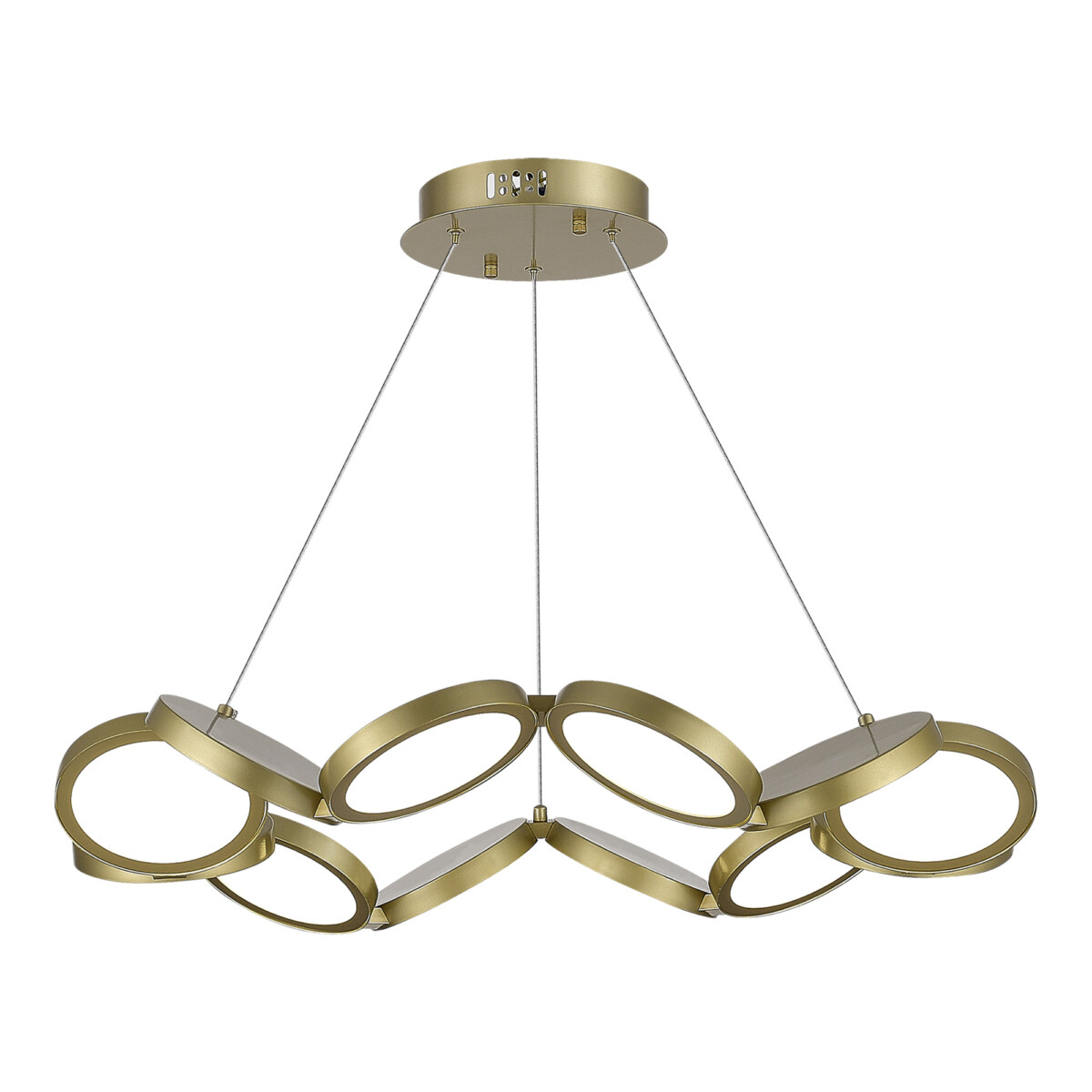 utsenka-SL6508.203.01 Светильник подвесной ST-Luce Матово Золотистый/Белый LED 1*60W 4000K RIO — изображение 1