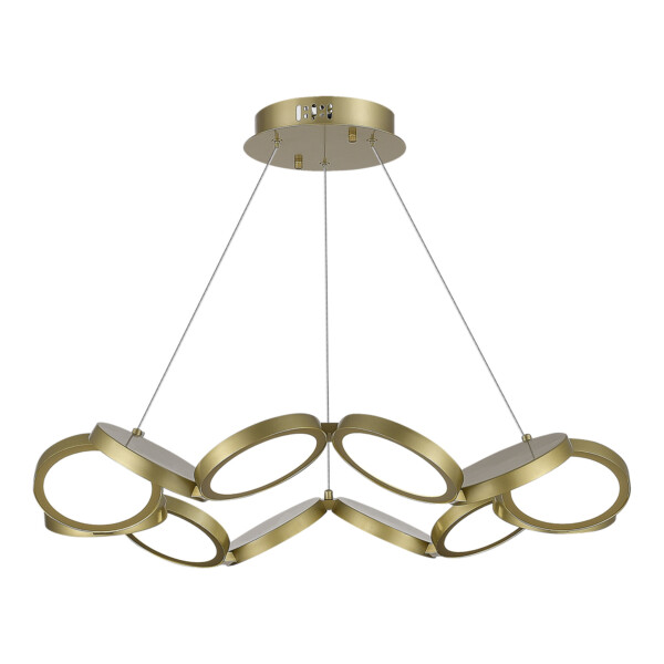 utsenka-SL6508.203.01 Светильник подвесной ST-Luce Матово Золотистый/Белый LED 1*60W 4000K RIO