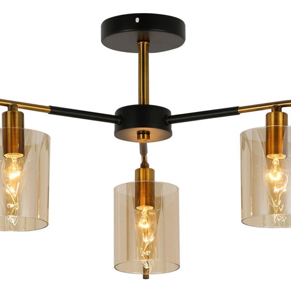 Escada 671/3P E14*40W Black/Gold