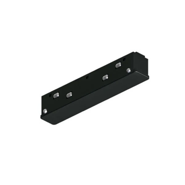A740306N коннектор прямой токопроводящий для шинопровода (трека) LINEA и OPTIMA, черный