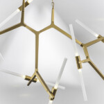 в наличии 742143 Люстра STRUTTURA 14х6W (led) G9 ЗОЛОТО МАТОВЫЙ - купить в интернет-магазине Светильники Торг