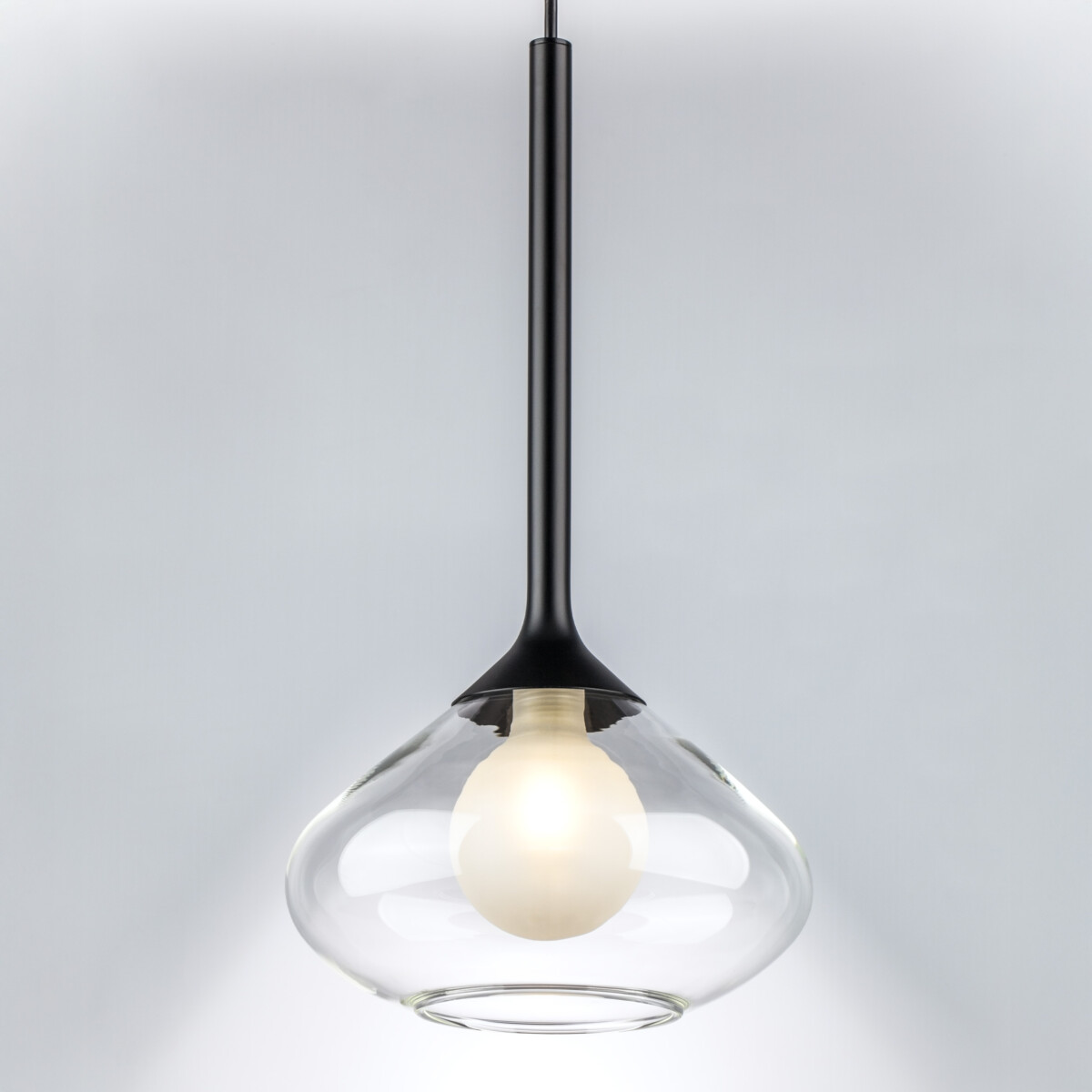 в наличии 801203 Люстра VETRO 1х6W(led) G9 ЧЕРНЫЙ/ПРОЗРАЧНЫЙ - купить в интернет-магазине Светильники Торг