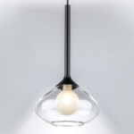 в наличии 801203 Люстра VETRO 1х6W(led) G9 ЧЕРНЫЙ/ПРОЗРАЧНЫЙ - купить в интернет-магазине Светильники Торг