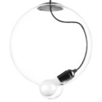 в наличии 805300 Люстра COLORE 1х8W (led) E27 АЛЮМИНИЙ/ПРОЗРАЧНЫЙ - купить в интернет-магазине Светильники Торг