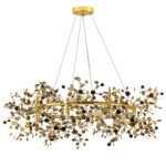 721382 Люстра EXTRA 8х5W(led) G9 ЗОЛОТО