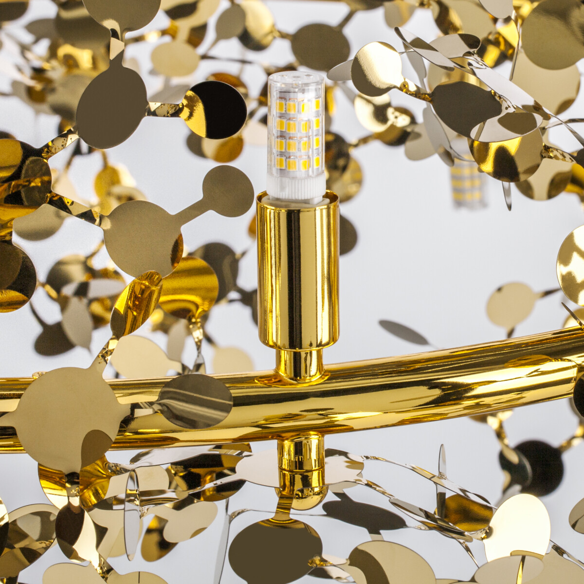 721382 Люстра EXTRA 8х5W(led) G9 ЗОЛОТО — изображение 5