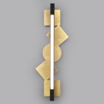 6691/7WL HIGHTECH ODL_EX24 057 Настенный светильник черный/бронза браширов./металл/акрил поворотный на 360° IP20 LED 8W 184Лм 3000K GEOS — изображение 6