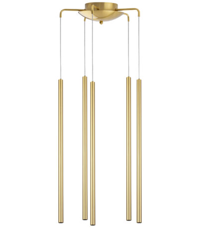 в наличии L5T747343 Люстра TUBO LED 25W 1600LM 25G ЗОЛОТО 4000K (574723+747343 (5шт) - купить в интернет-магазине Светильники Торг