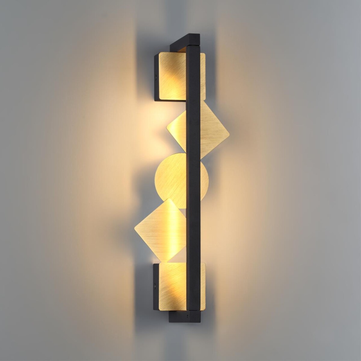 6691/7WL HIGHTECH ODL_EX24 057 Настенный светильник черный/бронза браширов./металл/акрил поворотный на 360° IP20 LED 8W 184Лм 3000K GEOS — изображение 5