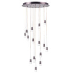 в наличии 757161 Люстра CONE LED 80W 4480LM КОФЕЙНЫЙ/БЕЛЫЙ/ПРОЗРАЧНЫЙ 3000K - купить в интернет-магазине Светильники Торг