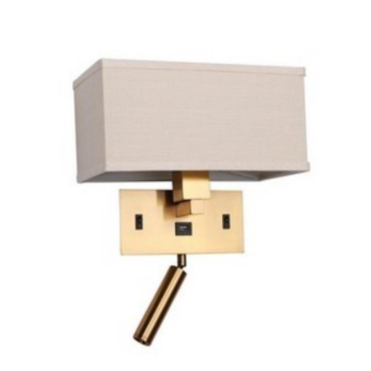 2225-2W, настенный светильник, L280xW140xH220, 1*E27*25W, excluded + 1*LED*2W, 180LM, 4000K, included, USB — изображение 1