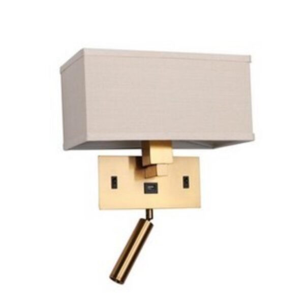 2225-2W, настенный светильник, L280xW140xH220, 1*E27*25W, excluded + 1*LED*2W, 180LM, 4000K, included, USB