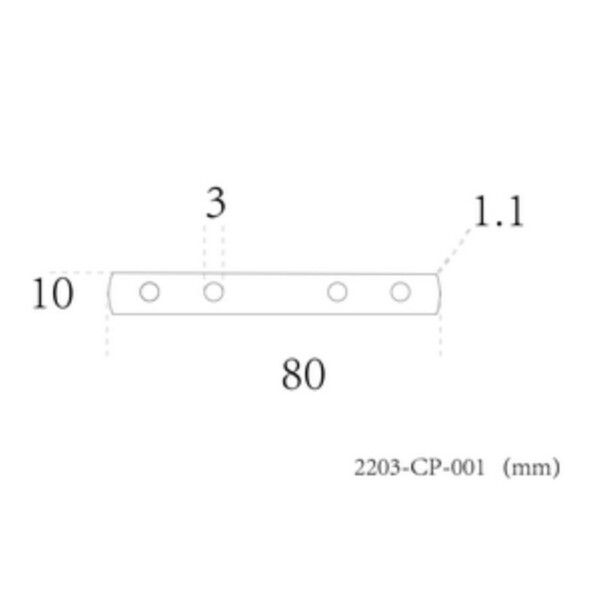 2203-CP-001, коннектор, 2*L70xW11
