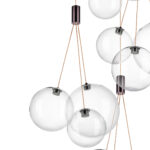 801180 Люстра SFERETTA LED 18х1,35W 1200LM КОФЕЙНЫЙ/ПРОЗРАЧНЫЙ 3000K — изображение 5