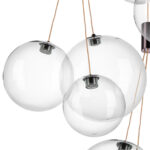 801180 Люстра SFERETTA LED 18х1,35W 1200LM КОФЕЙНЫЙ/ПРОЗРАЧНЫЙ 3000K — изображение 6