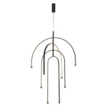 6633/95L HIGHTECH ODL24 285 металл/черный/акрил Подвесной светильник (регулируемые рожки) LED 95W 3000K 220V MEMFI — изображение 3