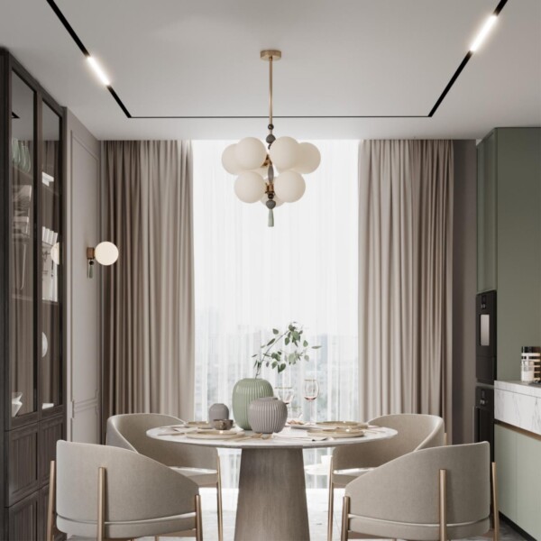 5405/1W MODERN ODL_EX23 123 золотой/черный/зеленый/белый матовый металл/керамика/стекло Бра E14 1*40W PALLE