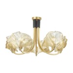 4870/5 HALL ODL_EX22 149 золотой/чёрный/стекло Люстра E14 5*40W VENTAGLIO — изображение 3