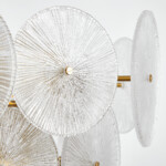 в наличии 799083 Люстра RETRO 8х8W (led) E14 ЛАТУНЬ/ПРОЗРАЧНЫ - купить в интернет-магазине Светильники Торг