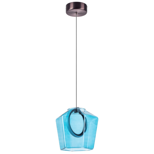 в наличии 796115 Люстра CARAMELLO LED 6W 110LM КОФЕЙНЫЙ/ГОЛУБОЙ 3000K - купить в интернет-магазине Светильники Торг