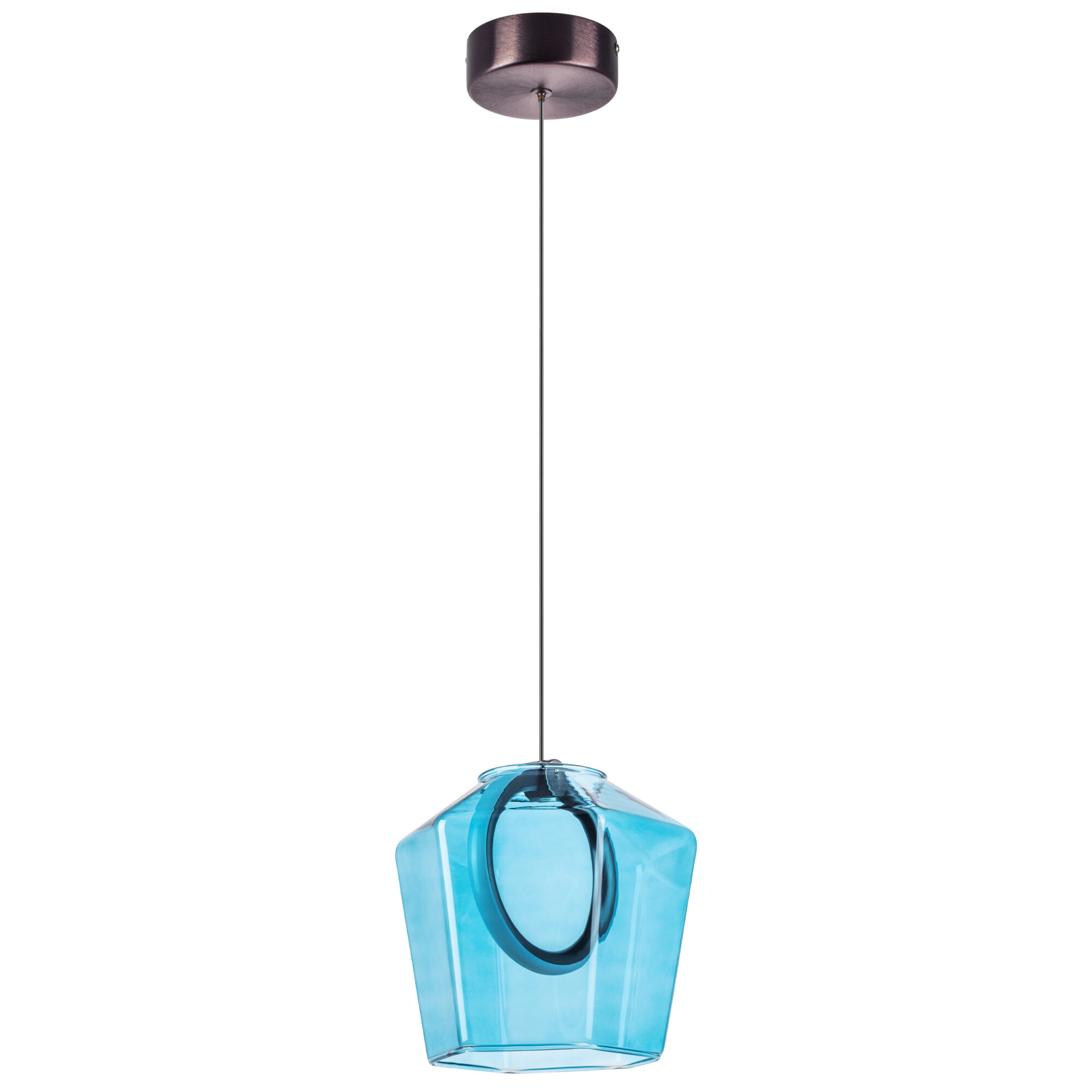 в наличии 796115 Люстра CARAMELLO LED 6W 110LM КОФЕЙНЫЙ/ГОЛУБОЙ 3000K - купить в интернет-магазине Светильники Торг