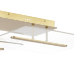 в наличии 738063 Люстра ACRILE 29W LED 2966LM 120G ЗОЛОТО 3000K - купить в интернет-магазине Светильники Торг