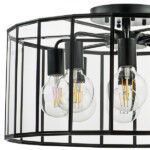 в наличии 798287 Люстра GENNI 8х40W E27 ЧЕРНЫЙ МАТОВЫЙ/ПРОЗРАЧНЫЙ - купить в интернет-магазине Светильники Торг