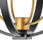 в наличии 731247 Люстра CERO 4х40W E14 ЧЕРНЫЙ/ЗОЛОТО - купить в интернет-магазине Светильники Торг