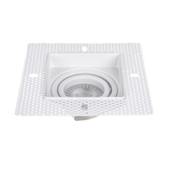 4534-1C, врезной светильник под штукатурку, L125xW125xH36, cutout:L80xW80, 1xGU10x35W, IP20, excluded