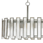 в наличии 712164 Люстра AGAVE 6х40W E27 СЕРЕБРО С ПАТИНОЙ/ПРОЗРАЧНЫЙ - купить в интернет-магазине Светильники Торг