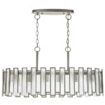 в наличии 712164 Люстра AGAVE 6х40W E27 СЕРЕБРО С ПАТИНОЙ/ПРОЗРАЧНЫЙ - купить в интернет-магазине Светильники Торг